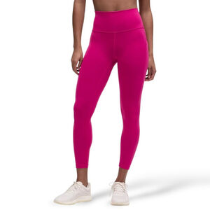 Lululemon Wunder Train 25" High Rise Leggings with Pockets Sz 4 Pink